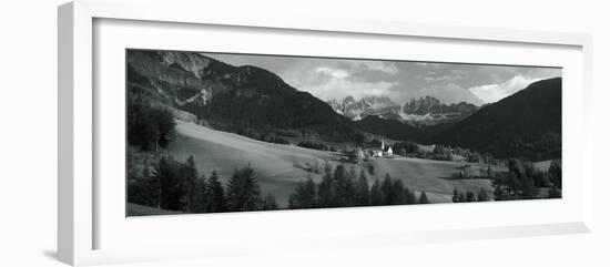 Distant View of a Church, St. Magdelena Church, Italy-null-Framed Photographic Print