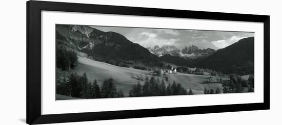 Distant View of a Church, St. Magdelena Church, Italy-null-Framed Photographic Print