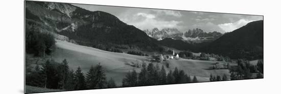 Distant View of a Church, St. Magdelena Church, Italy-null-Mounted Photographic Print
