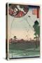 Distant View of Akiba of Enshu: Kites of Fukuroi-null-Stretched Canvas