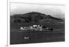 Distant View of Alcatraz Island - San Francisco, CA-Lantern Press-Framed Art Print