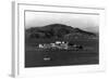 Distant View of Alcatraz Island - San Francisco, CA-Lantern Press-Framed Art Print