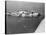 Distant View of Alcatraz Prison-null-Stretched Canvas