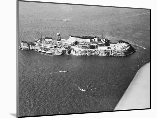 Distant View of Alcatraz Prison-null-Mounted Photographic Print