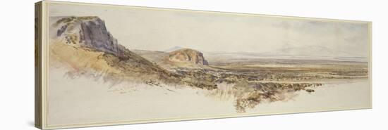 Distant View of Borghetto and Partenico-Edward Lear-Stretched Canvas