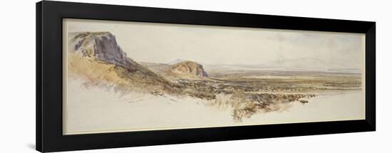 Distant View of Borghetto and Partenico-Edward Lear-Framed Premium Giclee Print