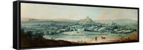 Distant View of Clitheroe, C.1730-Matthias Read-Framed Stretched Canvas