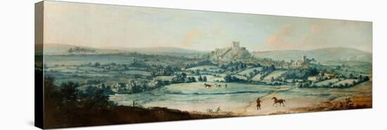 Distant View of Clitheroe, C.1730-Matthias Read-Stretched Canvas
