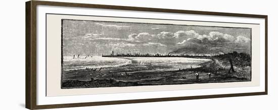 Distant View of Great Grimsby-null-Framed Premium Giclee Print