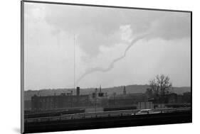 Distant View of Storm Damaged Land Area-null-Mounted Photographic Print