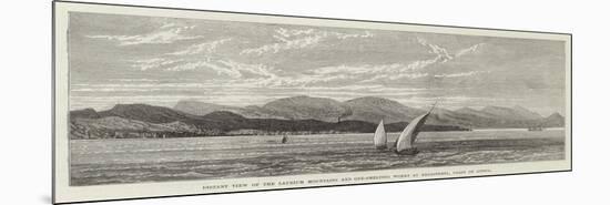 Distant View of the Laurium Mountains and Ore-Smelting Works at Ergasteria, Coast of Attica-null-Mounted Giclee Print