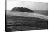 Distant View of the Point Sur Light Station - Point Sur, CA-Lantern Press-Stretched Canvas