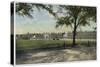 Distant View of the Royal Artillery Barracks at Woolwich, South-East London-null-Stretched Canvas