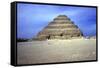 Distant View of the Step Pyramid of King Djoser (Zozer), Saqqara, Egypt, 3rd Dynasty, C2600 Bc-Imhotep-Framed Stretched Canvas