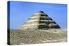 Distant View of the Step Pyramid of King Djoser (Zozer), Saqqara, Egypt, 3rd Dynasty, C2600 Bc-Imhotep-Stretched Canvas