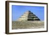 Distant View of the Step Pyramid of King Djoser (Zozer), Saqqara, Egypt, 3rd Dynasty, C2600 Bc-Imhotep-Framed Photographic Print