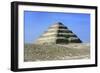 Distant View of the Step Pyramid of King Djoser (Zozer), Saqqara, Egypt, 3rd Dynasty, C2600 Bc-Imhotep-Framed Photographic Print