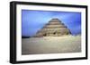 Distant View of the Step Pyramid of King Djoser (Zozer), Saqqara, Egypt, 3rd Dynasty, C2600 Bc-Imhotep-Framed Photographic Print