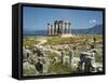 Distant View of the Temple of Apollo at Corinth-Bettmann-Framed Stretched Canvas