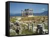 Distant View of the Temple of Apollo at Corinth-Bettmann-Framed Stretched Canvas