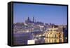 Distant View to Montmartre and Sacre Coeur, Paris, France, Europe-Neil-Framed Stretched Canvas
