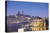 Distant View to Montmartre and Sacre Coeur, Paris, France, Europe-Neil-Stretched Canvas