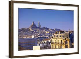 Distant View to Montmartre and Sacre Coeur, Paris, France, Europe-Neil-Framed Photographic Print