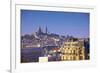 Distant View to Montmartre and Sacre Coeur, Paris, France, Europe-Neil-Framed Photographic Print