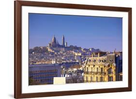 Distant View to Montmartre and Sacre Coeur, Paris, France, Europe-Neil-Framed Photographic Print