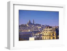 Distant View to Montmartre and Sacre Coeur, Paris, France, Europe-Neil-Framed Photographic Print