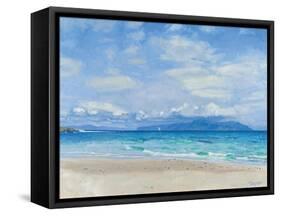 Distant Yacht, Iona, 2014-Charles Simpson-Framed Stretched Canvas