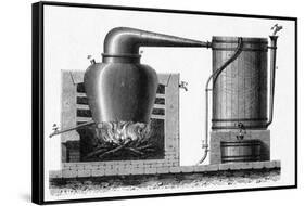 Distillation Apparatus, 18th Century-CCI Archives-Framed Stretched Canvas