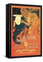 Distillerie Italiane (Italian Distillery)-Leopoldo Metlicovitz-Framed Stretched Canvas