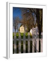 Distinctive Fence of Shaker Village of Pleasant Hill, Kentucky, USA-Adam Jones-Framed Premium Photographic Print