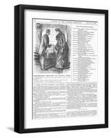 Distinguished Amateurs - the Hospital Nurse, 1886-George Du Maurier-Framed Giclee Print