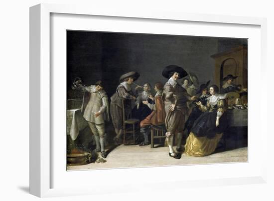 Distinguished Company in a Room-Anthonie Palamedesz-Framed Art Print