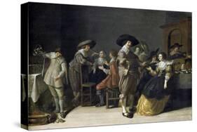 Distinguished Company in a Room-Anthonie Palamedesz-Stretched Canvas