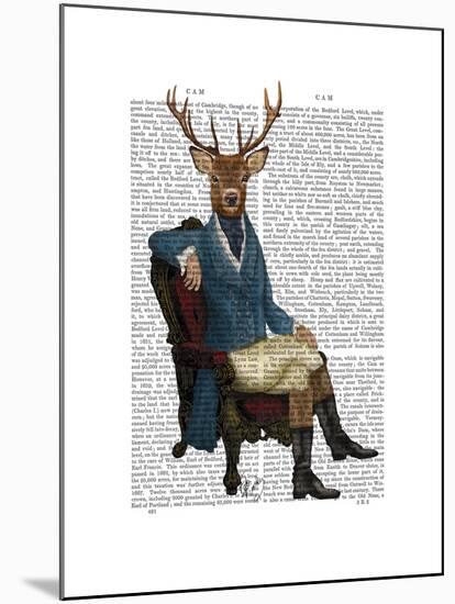 Distinguished Deer Full-Fab Funky-Mounted Art Print