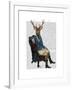 Distinguished Deer Full-Fab Funky-Framed Art Print