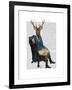 Distinguished Deer Full-Fab Funky-Framed Art Print