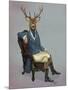 Distinguished Deer Full-Fab Funky-Mounted Art Print