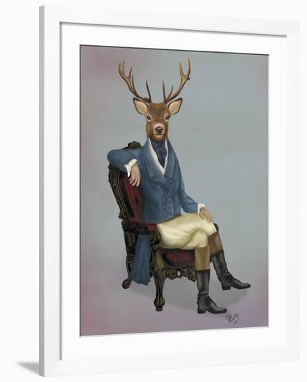 Distinguished Deer Full-Fab Funky-Framed Art Print