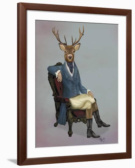 Distinguished Deer Full-Fab Funky-Framed Art Print