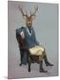 Distinguished Deer Full-Fab Funky-Mounted Art Print