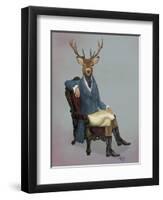 Distinguished Deer Full-Fab Funky-Framed Art Print