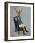 Distinguished Deer Full-Fab Funky-Framed Art Print