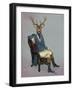 Distinguished Deer Full-Fab Funky-Framed Art Print