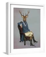 Distinguished Deer Full-Fab Funky-Framed Art Print