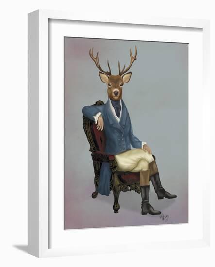 Distinguished Deer Full-Fab Funky-Framed Art Print