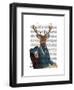 Distinguished Deer Portrait-Fab Funky-Framed Art Print